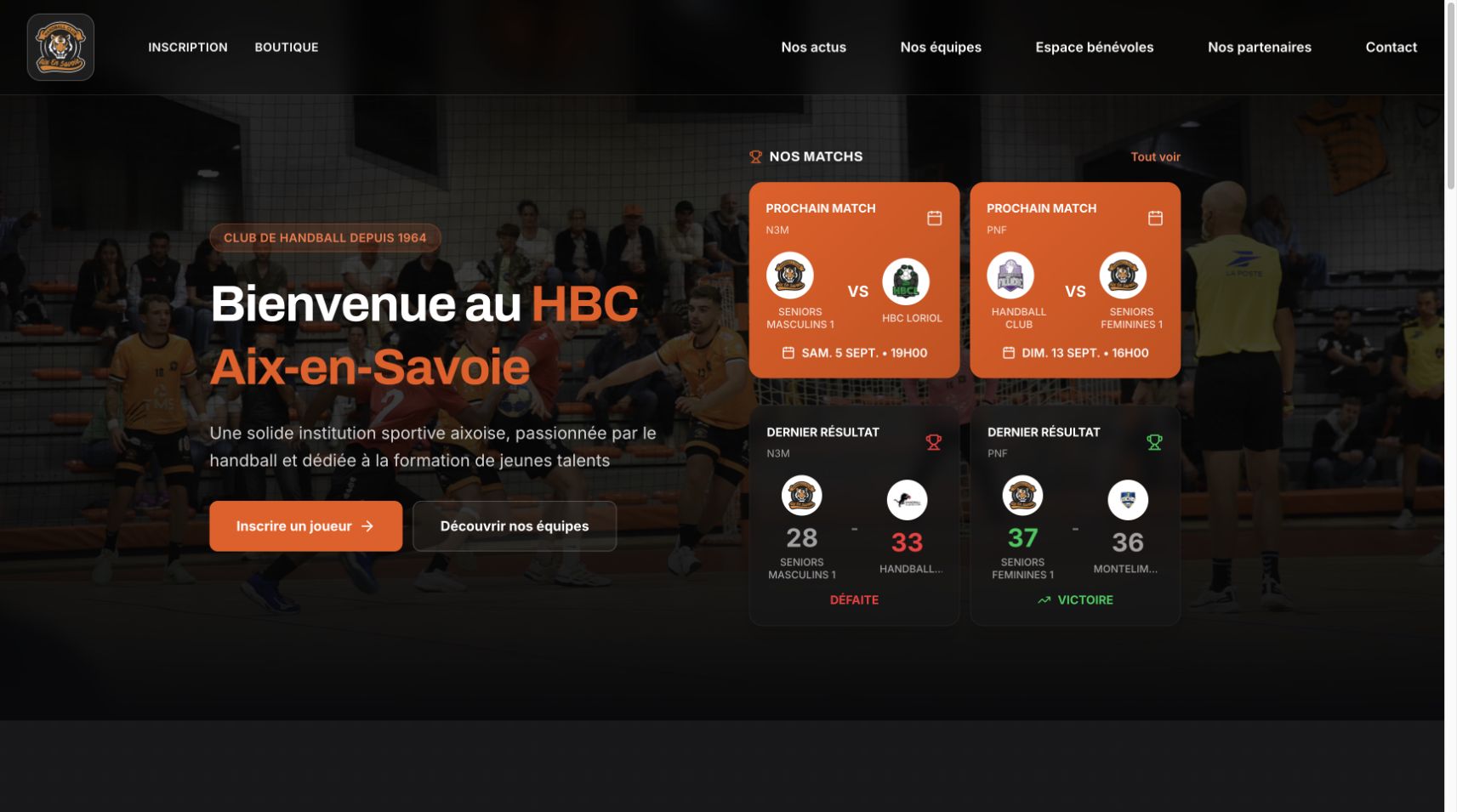 Aperçu du site HBCA Aix-en-Savoie